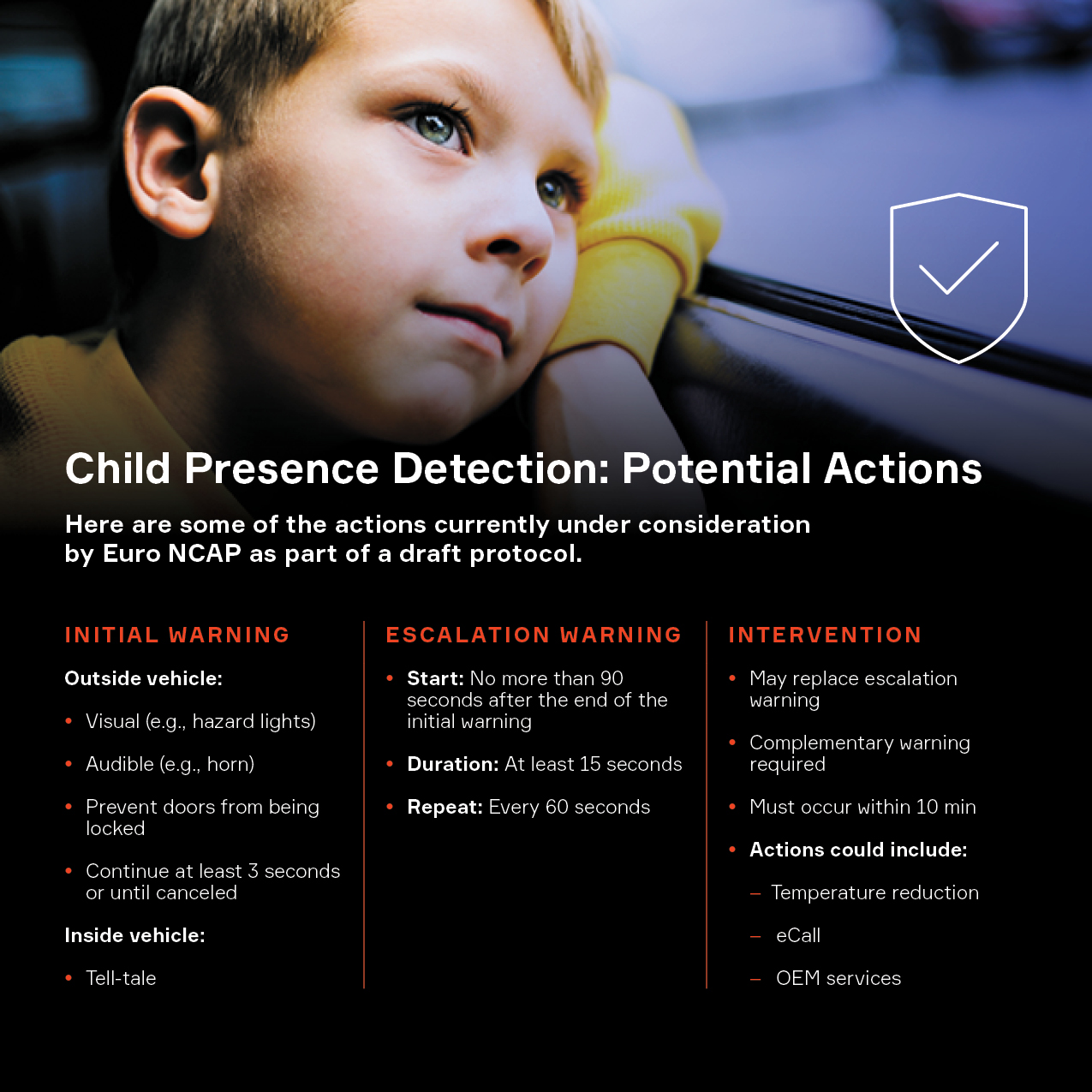 Child Presence Detection: Potential Actions