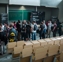 Students in a classroom