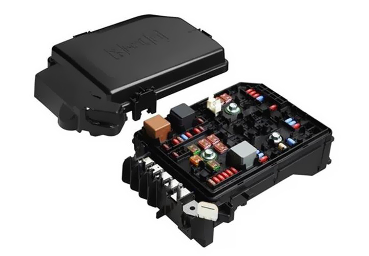 Underhood PCB electrical center and prefuse assembly