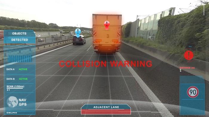 aptiv-iaa-cv-collision-warning Aptiv at IAA CV 2018