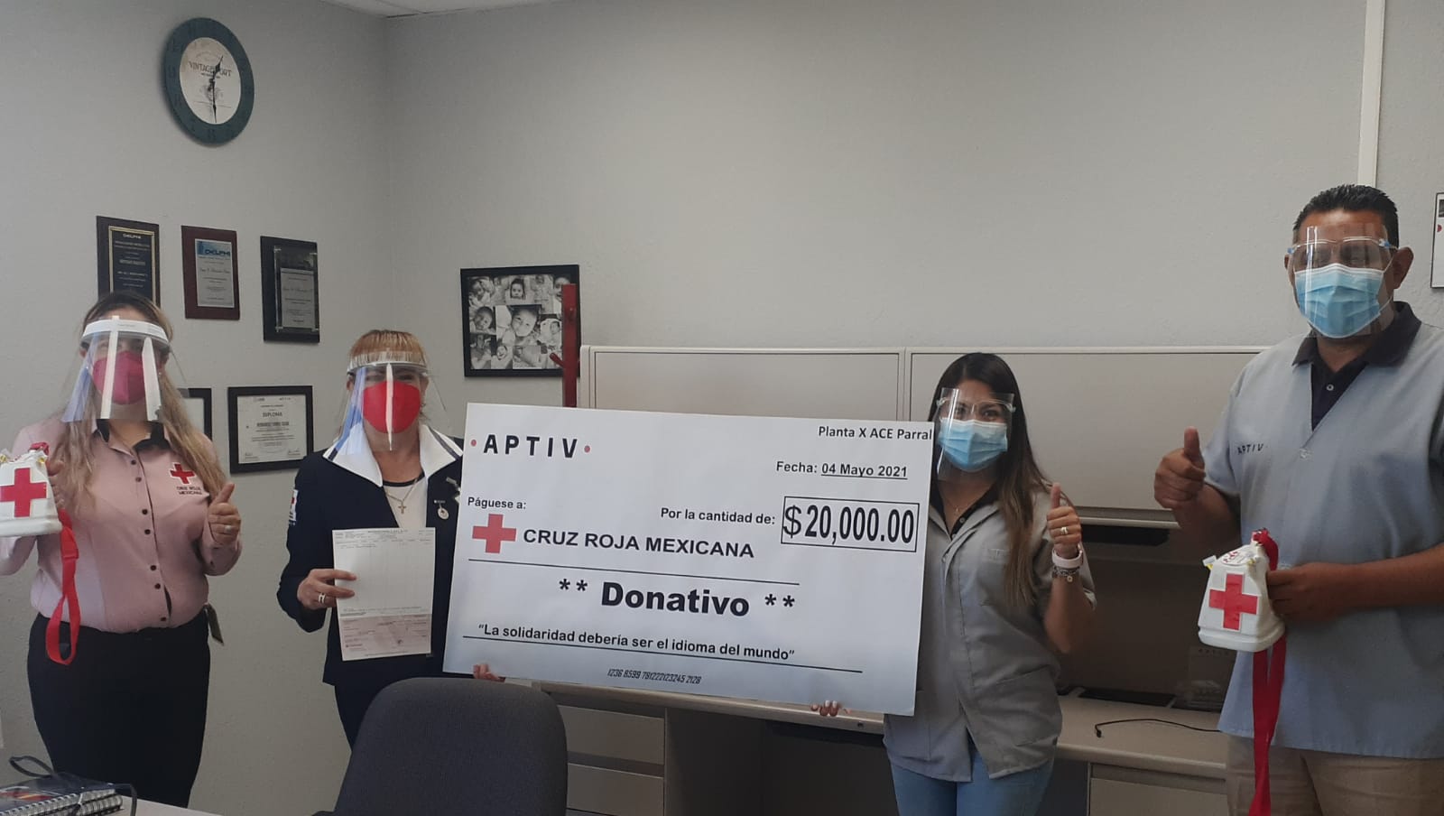 Donation for Mexican Red Cross