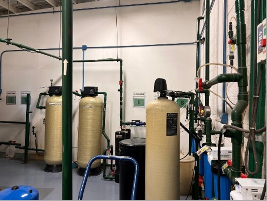 An onsite water filtration system at an Aptiv facility in Juárez, Mexico