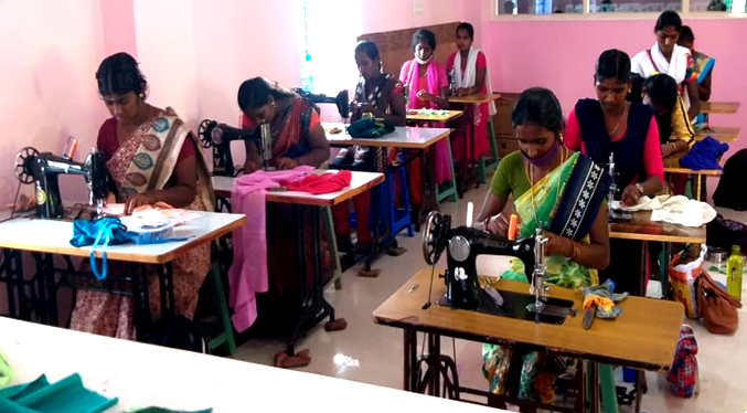 A vocational training program for women in India