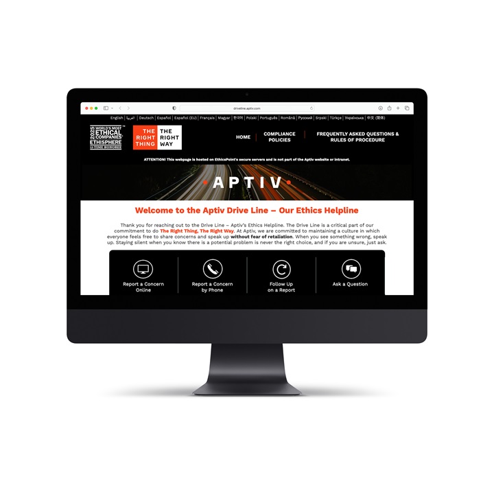 Aptiv Fostering an Ethical Culture